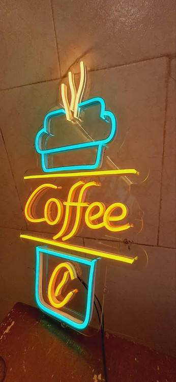 تابلو ال ای دی نئون قهوه کافه کافی شاپ نئون تابلو قهوهتابلو قهوه تابلو نئون قهوه کافه کافی شاپ فنجان لایت باکس اروپایی تابلو ال ای دی اقساطی