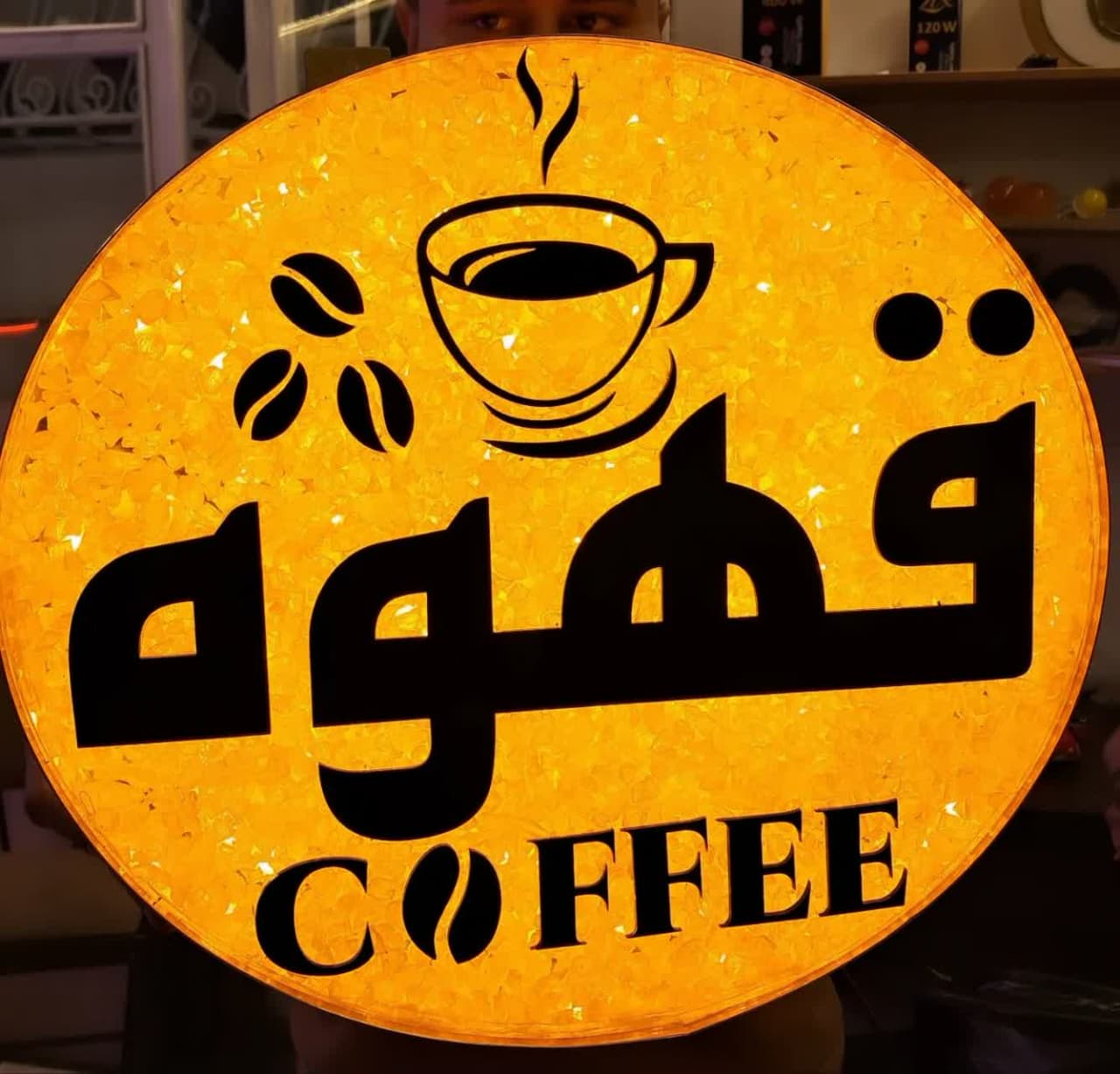 قهوه کافه کافی شاپ نئون تابلو قهوه