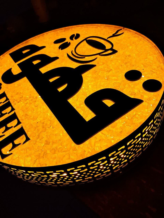 قهوه کافه کافی شاپ نئون تابلو قهوه