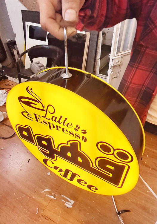 تابلو نئون طرح قهوه تابلو قهوه تابلو فنجان لایت باکس قهوه لایت باکس فنجان