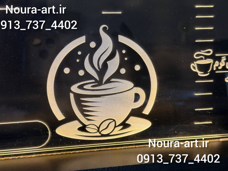 تابلو نئون مدل منو نوری و درخشان کافه قهوه منو قهوه منو کافه اقساطی
