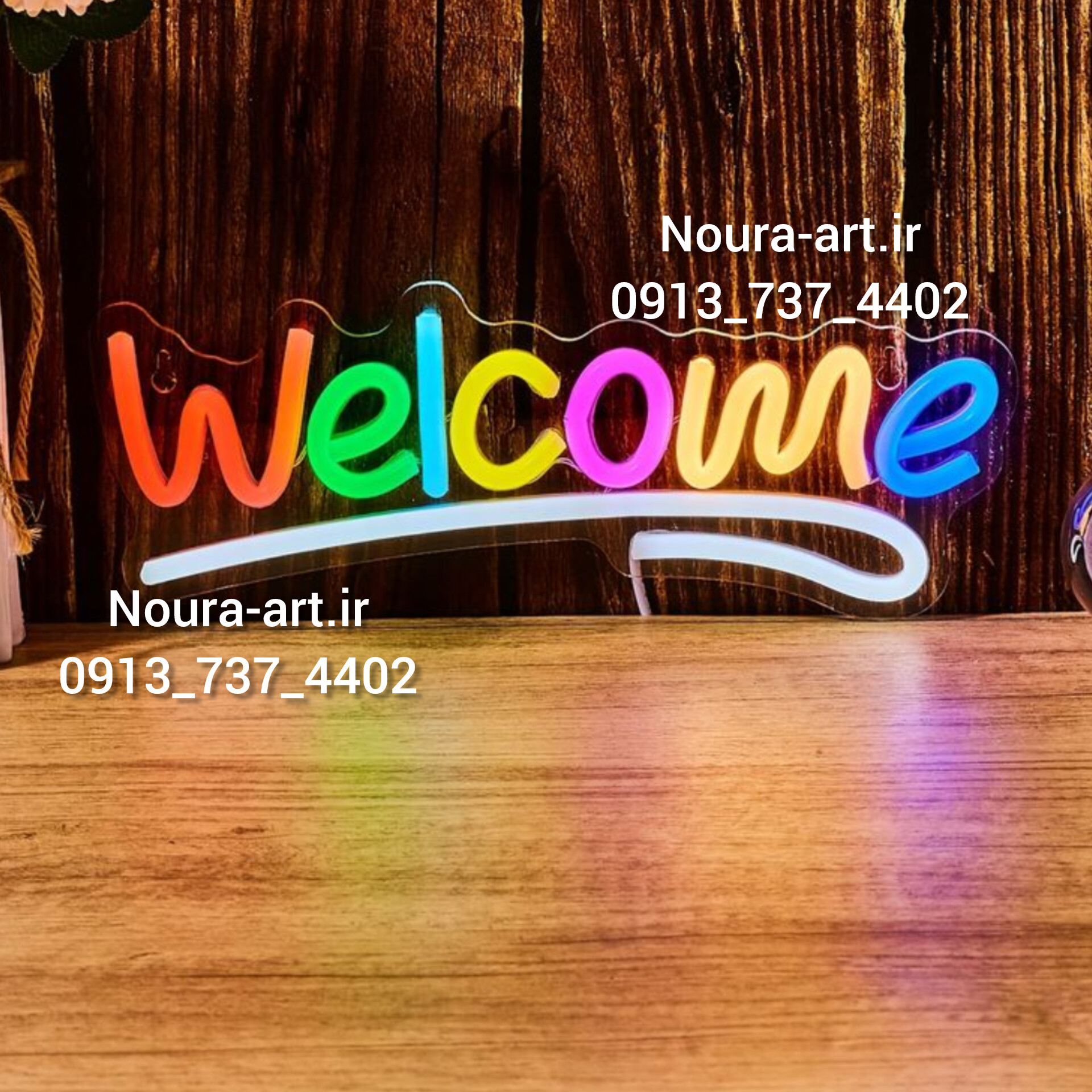 تابلو نئون طرح open باز است خوش آمدید ورود اقساطی